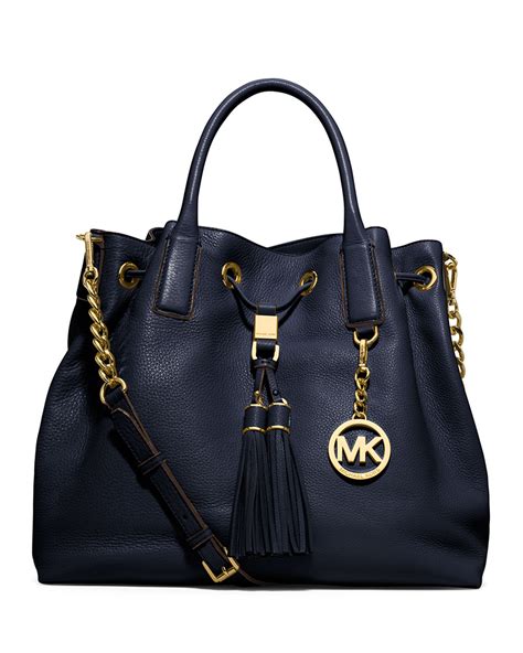 michael kors blue bag sale|navy blue Michael Kors bag.